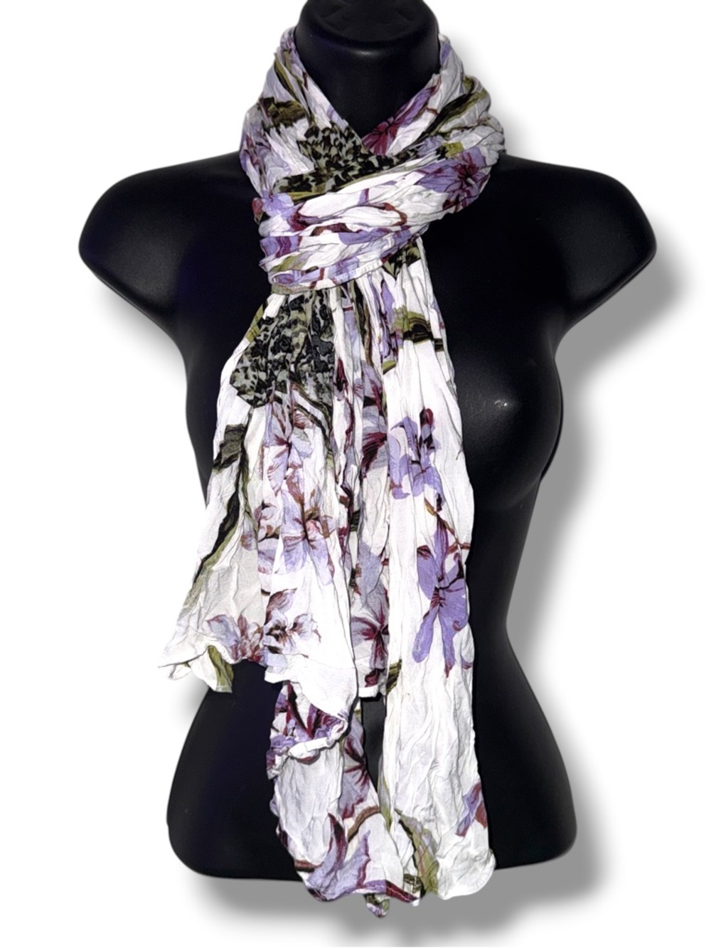 G by Giuliana purple floral scarf